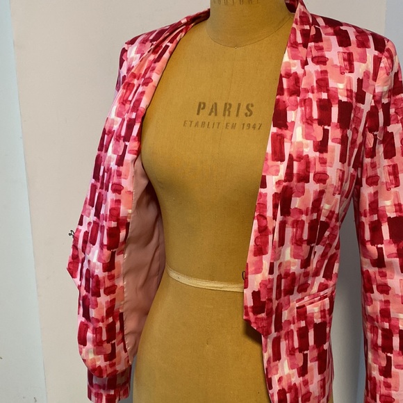 Benetton Pink Blazer SZ US6 - Picture 5 of 7